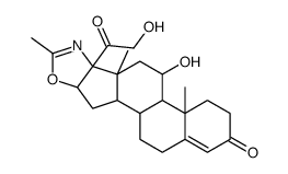 11β,21-dihydroxy-2'-methyl-16β-5'H-pregn-4-eno[17,16-d]oxazole-3,20-dione Structure