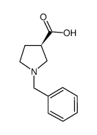 (3R)-1-苄基-3-吡咯烷羧酸结构式