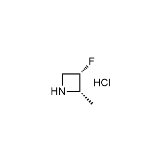 (2S,3S)-3-氟-2-甲基氮杂环丁烷盐酸盐结构式