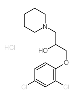 1-Piperidineethanol, a-[(2,4-dichlorophenoxy)methyl]-,hydrochloride (1:1) picture