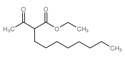 ethyl 2-acetyl decanoate Structure