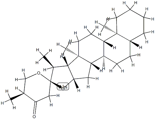 (25S)-5α-Spirostan-24-one结构式