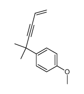 4-(1,1-dimethyl-pent-4-en-2-ynyl)-anisole结构式