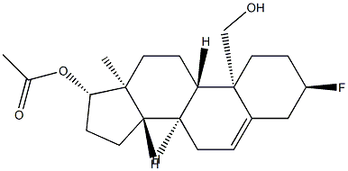 3α-Fluoroandrost-5-ene-17β,19-diol 17-acetate结构式