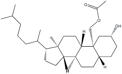 5α-Cholestane-2α,19-diol 19-acetate结构式