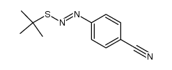 (E)-(4-Cyanophenyl)azo-tert-butyl-sulfide Structure