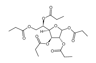 1,2,3,5,6-penta-o-propanoyl-b-d-glucofuranose structure