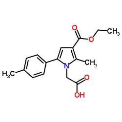 [3-(Ethoxycarbonyl)-2-methyl-5-(4-methylphenyl)-1H-pyrrol-1-yl]acetic acid图片