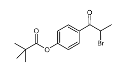 4-(2-溴丙酰)苯基特戊酸酯结构式