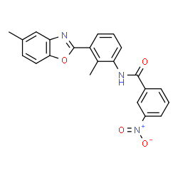 N-[2-METHYL-3-(5-METHYL-BENZOOXAZOL-2-YL)PHENYL]-3-NITROBENZAMIDE Structure