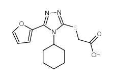 (4-环己基-5-呋喃-2-基-4h-[1,2,4]噻唑-3-磺酰基)-乙酸结构式