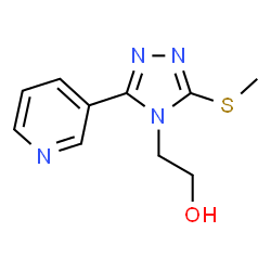 2-[3-(methylsulfanyl)-5-(pyridin-3-yl)-4H-1,2,4-triazol-4-yl]ethanol Structure