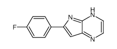 6-(4-fluorophenyl)-5H-pyrrolo[2,3-b]pyrazine Structure