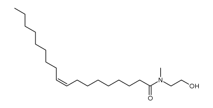 N-Methyl-N-(2-hydroxyethyl)-9-octadecenamide Structure