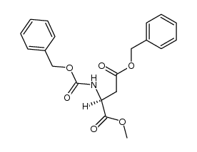 (S)-4-benzyl 1-methyl 2-(((benzyloxy)carbonyl)amino)succinate结构式