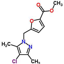 5-(4-CHLORO-3,5-DIMETHYL-PYRAZOL-1-YLMETHYL)-FURAN-2-CARBOXYLIC ACID METHYL ESTER picture