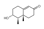 (4aR,5R,6R)-4,4a,5,6,7,8-hexahydro-6-hydroxy-4a,5-dimethyl-2(3H)-naphthalenone结构式