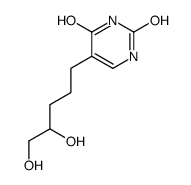 5-(4',5'-dihydroxypentyl)uracil结构式