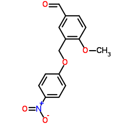 4-Methoxy-3-[(4-nitrophenoxy)methyl]benzaldehyde结构式