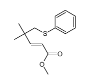 methyl 4,4-dimethyl-5-phenylsulfanylpent-2-enoate Structure