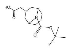 2-(9-(tert-butoxycarbonyl)-9-azabicyclo[3.3.1]nonan-3-yl)acetic acid Structure