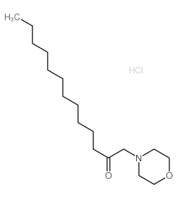 2-Tridecanone,1-(4-morpholinyl)-, hydrochloride (1:1) structure