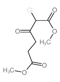 Hexanedioic acid, 2-chloro-3-oxo-, 1,6-dimethyl ester structure