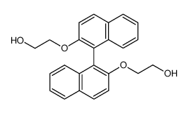 2,2'-Bis(2-hydroxyethoxy)-1,1'-binaphthyl结构式