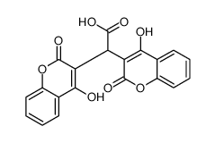 4-hydroxy-alpha-(4-hydroxy-2-oxo-2H-1-benzopyran-3-yl)-2-oxo-2H-1-benzopyran-3-acetic acid Structure