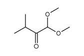 1,1-dimethoxy-3-methylbutan-2-one Structure