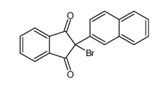 2-bromo-2-naphthalen-2-ylindene-1,3-dione Structure