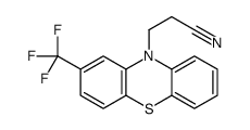 3-(2-Trifluoromethyl-10H-phenothiazin-10-yl)propiononitrile结构式