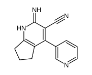 5H-Cyclopenta[b]pyridine-3-carbonitrile,2-amino-6,7-dihydro-4-(3-pyridinyl)-(9CI)结构式