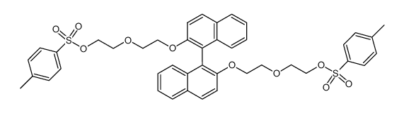 2,2'-((1,1'-binaphthalene)-2,2'-diylbis(oxy-2,1-ethanediyloxy))bisethanol bis(4-methylbenzenesulfonate)结构式