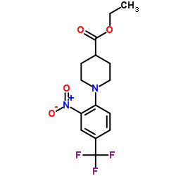 ETHYL 1-[2-NITRO-4-(TRIFLUOROMETHYL)PHENYL]PIPERIDINE-4-CARBOXYLATE picture