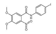 N-(4-iodophenyl)-4,5-dimethoxy-2-nitrobenzamide结构式