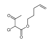 pent-4-enyl 2-chloro-3-oxobutanoate Structure