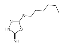 5-hexylsulfanyl-1,3,4-thiadiazol-2-amine Structure