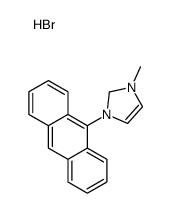 1-anthracen-9-yl-3-methyl-1,2-dihydroimidazol-1-ium,bromide Structure