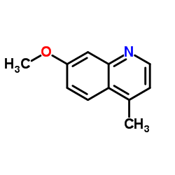 7-甲氧基-4-甲基喹啉结构式