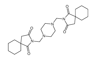 2,2'-piperazine-1,4-diyldimethyl-bis-2-aza-spiro[4.5]decane-1,3-dione结构式