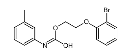 2-(2-bromophenoxy)ethyl N-(3-methylphenyl)carbamate Structure