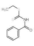 Carbamodithioic acid,benzoyl-, ethyl ester (9CI) Structure