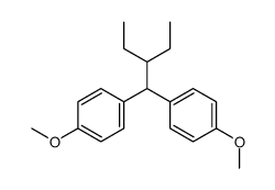 3-(4,4'-dimethoxy-benzhydryl)-pentane结构式