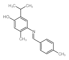 Phenol,5-methyl-2-(1-methylethyl)-4-[[(4-methylphenyl)methylene]amino]- structure