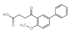 [1,1'-Biphenyl]-3-butanoicacid, 4-methoxy-g-oxo-结构式