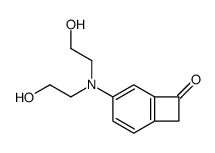 4-[bis(2-hydroxyethyl)amino]bicyclo[4.2.0]octa-1(6),2,4-trien-7-one结构式