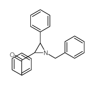 Methanone,phenyl[(2R,3S)-3-phenyl-1-(phenylmethyl)-2-aziridinyl]-, rel- structure