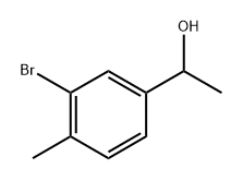 1-(3-溴-4-甲基苯基)乙醇结构式