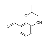 Benzaldehyde, 3-hydroxy-2-(1-methylethoxy)- (9CI) Structure